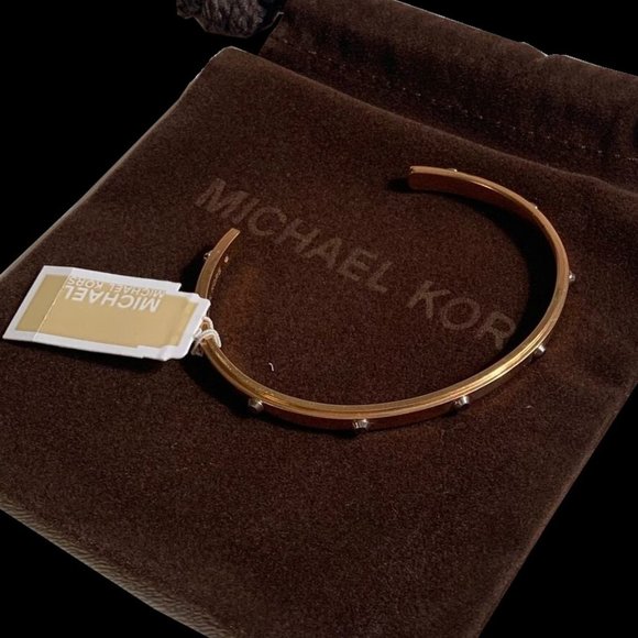 MICHAEL KORS Rose Gold Cuff Bracelet - Picture 1 of 6